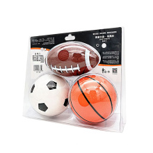 PET Custom Tri-fold Stand Up Toy Ball Clamshell Blister Pack